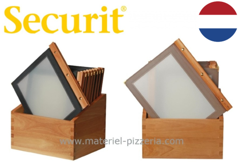 Colis de 20 protège-menu A4 cadre en bois Modèle H759 Marque Securit