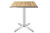 Table bistro carrée plateau basculant frêne 600mm Modèle GK991