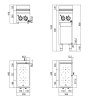 Fourneau vitrocéramique 2 zones sur meuble Série Plus 600 Modèle E6P2M/VTR Marque Berto's