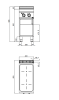 Plaque infrarouges 2 zones sur meuble Série Maxima 900 Modèle E9P2MP/VTR Marque Berto's