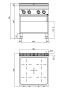 Plaque infrarouges 4 zones sur meuble Série Maxima 900 Modèle E9P4MP/VTR Marque Berto's