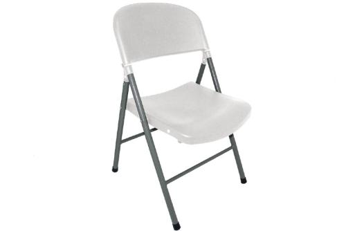 Chaise pliante blanche et grise Modèle CE692