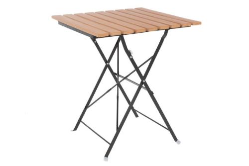 Table bistro carrée en imitation bois 600mmm Modèle GJ765