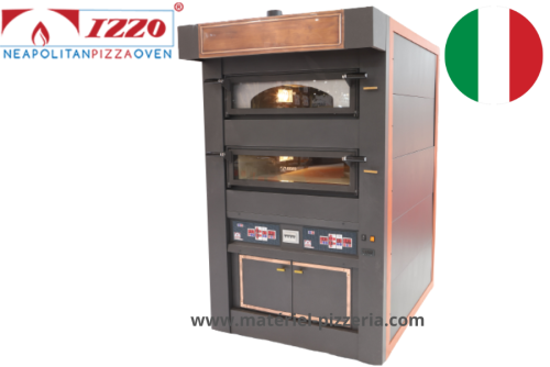 Four 2 x 4 pizzas Série Pizzaiolo Modèle A8 2C Marque Izzo