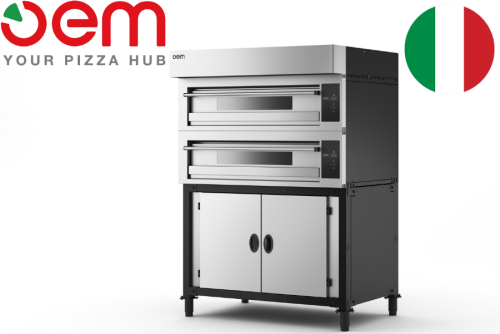 Four 2 x 6 pizzas large série Domitor Pro Modèle 1230L DG marque Oem
