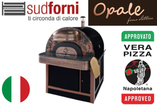 Four Napolitain 5 pizzas Série OPALE Modèle Opale Mini Brunito Marque Sud forni