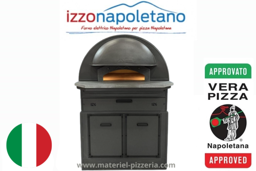Four Napolitain 6 pizzas Série Izzonapoletano Modèle IZ6 NERO Marque Izzo