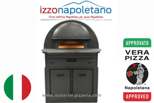 Four Napolitain 9 pizzas Série Izzonapoletano Modèle IZ9 NERO Marque Izzo