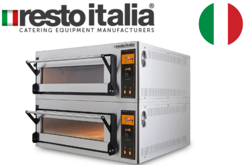 Four à pizza électrique digital 2 x 6 pizzas large Modèle TRD66L Marque Resto Italia