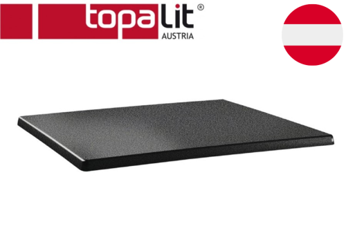 Plateau de table rectangulaire 120 x 80 cm classic line anthracite Modèle DR902 Marque Topalit