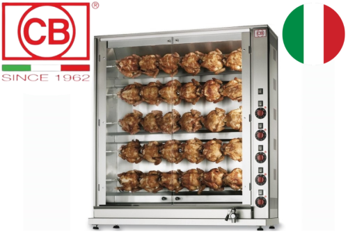 Rôtissoire électrique 30 poulets Modèle E-30P-S5 Marque CB